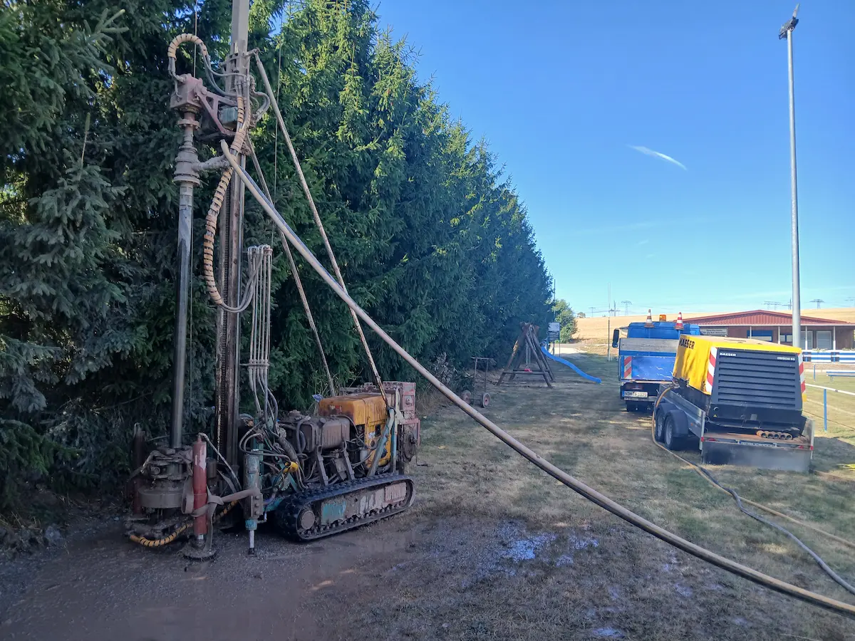 Brunnenbohrung mit Imlochhammer-Verfahren Nordhausen